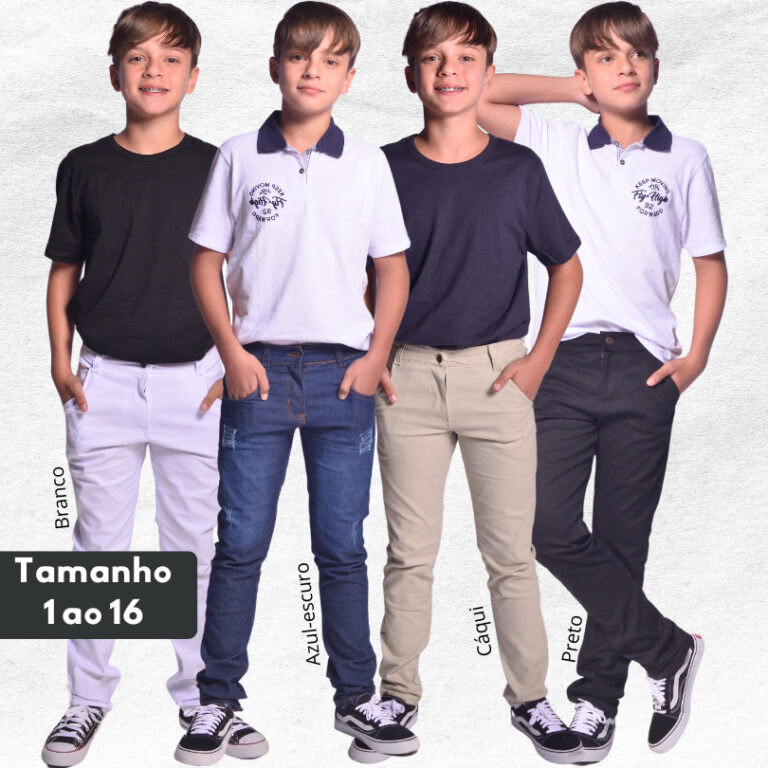 Calça Jeans Juvenil Masculina Infantil Menino Vá