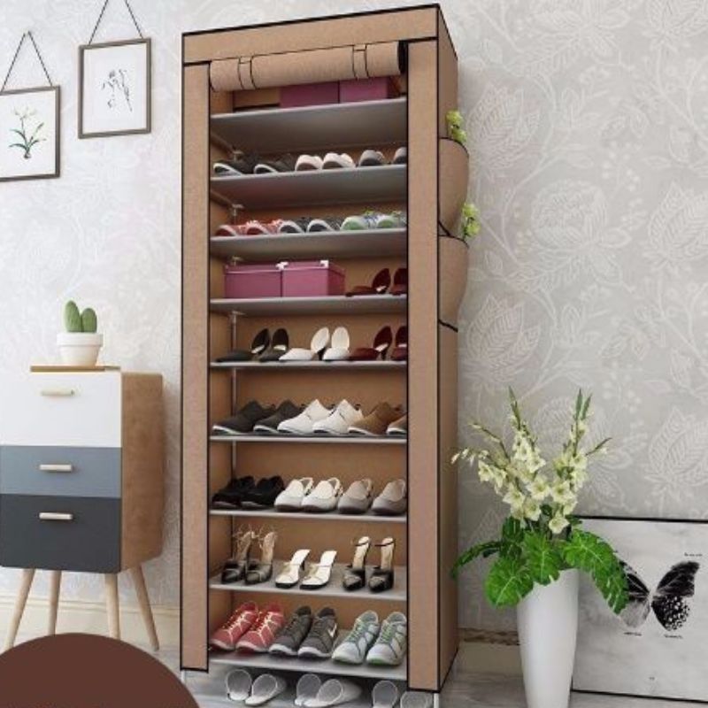 Organizar Sapatos Calçados Chinelos Roupas Objetos Sapateira com 9 Prateleiras para