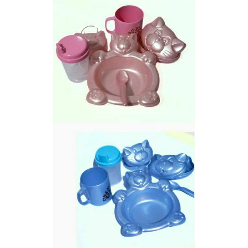 Kit Infantil Prato Copo Talher Criança Azul ou Rosa