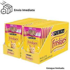 KIT 2 Caixas Sachê Para Gato Adulto Friskies Alim