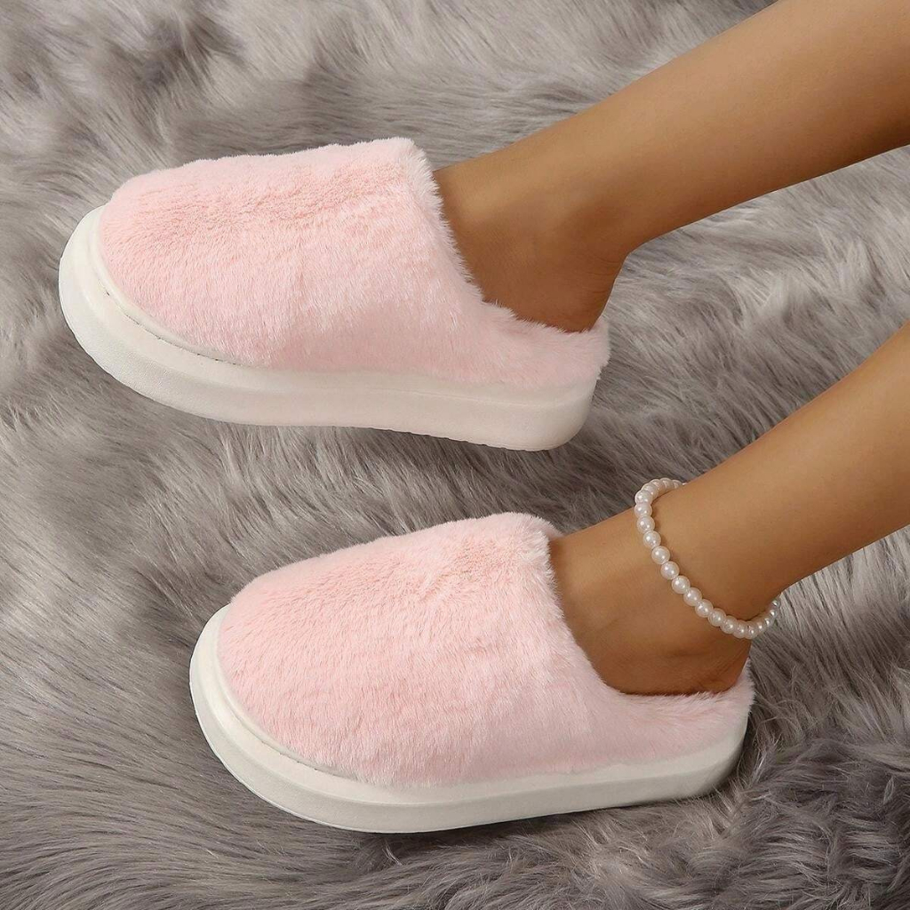 Pantufa Rasteirinha Feminina E Masculina Peluciada Forrada leve e Confortável Antiderrapante