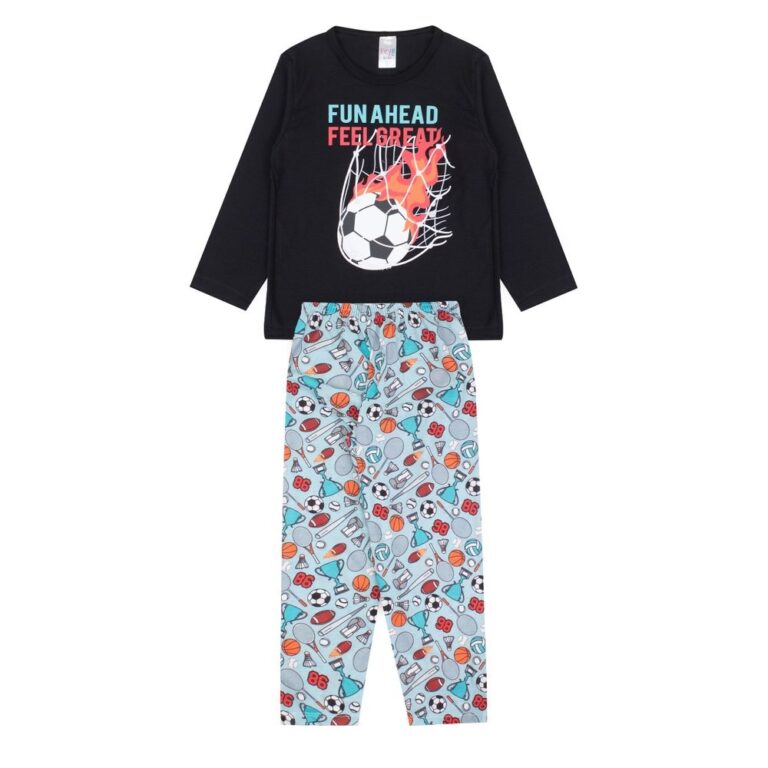 Pijama Infantil Masculino Inverno Fun Ahead- Hey K
