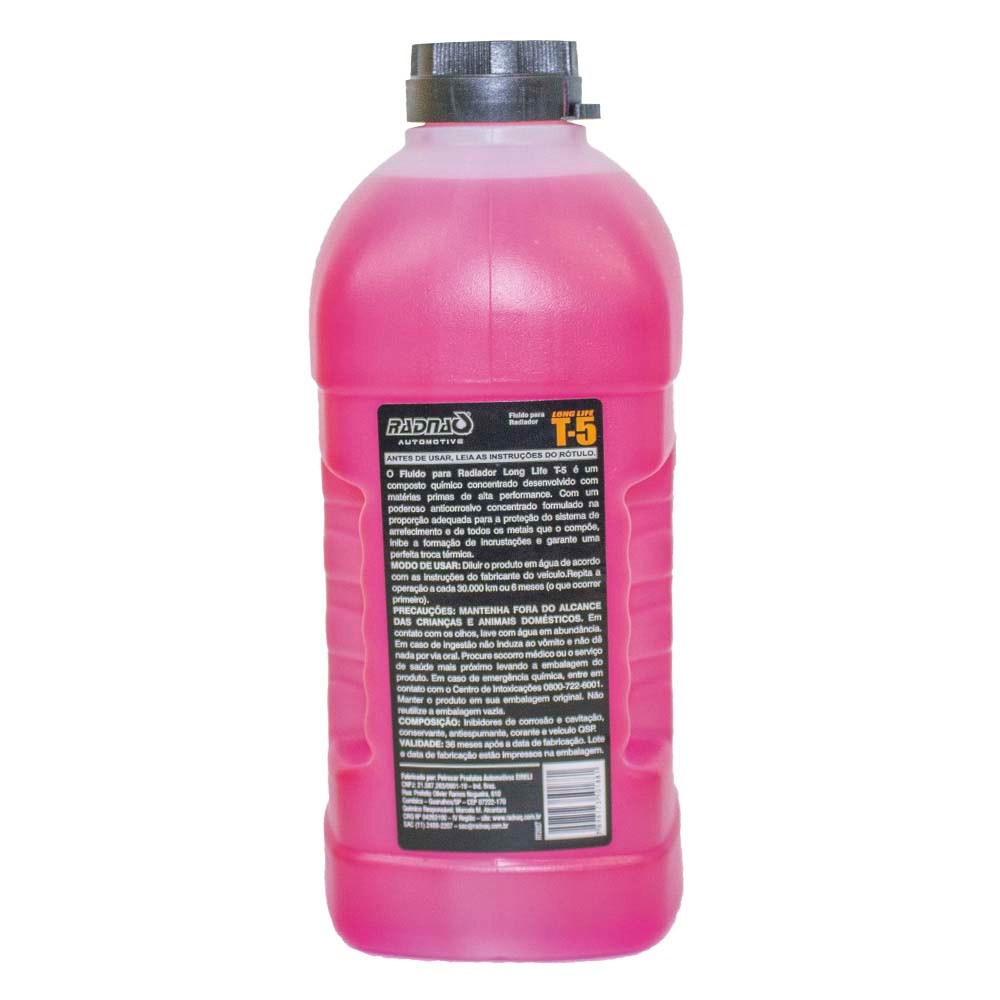 Fluido para Radiador Universal Tropical T-5 – Long Life Rosa 1L – Alta Performance