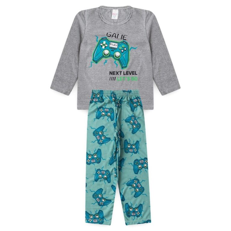 Pijama Infantil Masculino Inverno Game Next Level 
