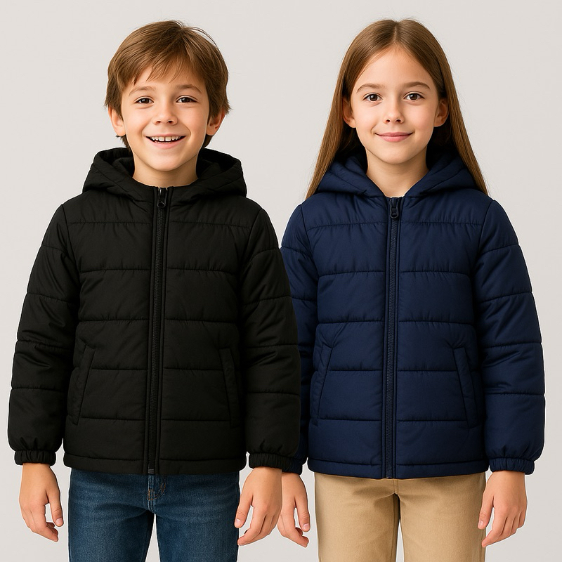 Jaqueta Infantil Puffer Bobojaco De Gominho Casaco Para Frio Menino Menina Masculino Feminina