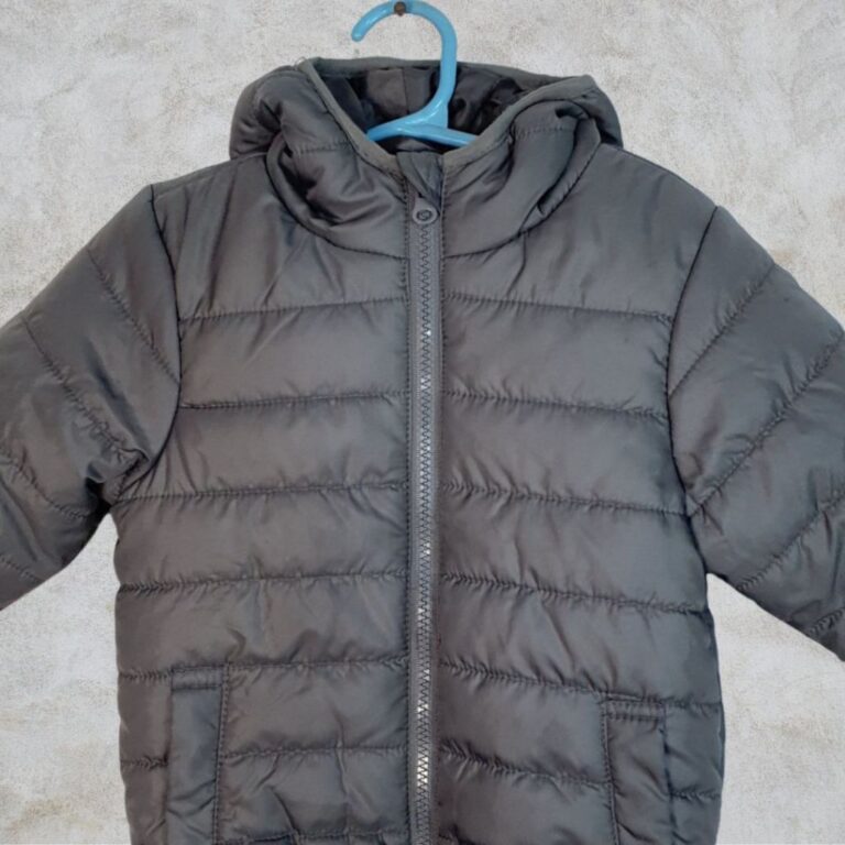 jaqueta infantil nylon inverno cinza tip top