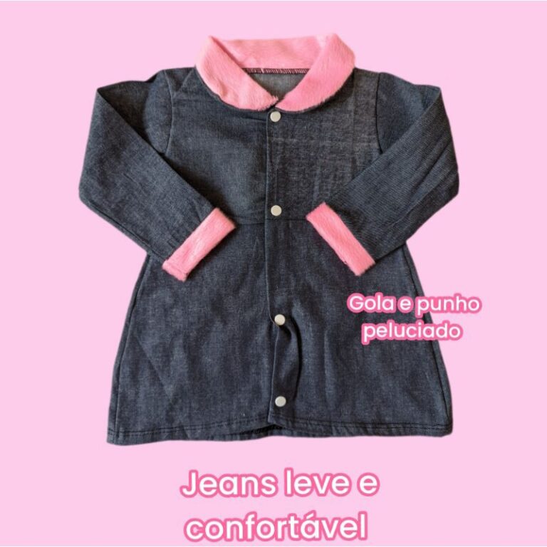 Blusa de Frio Casaco Sobretudo Bebê Menina Infant