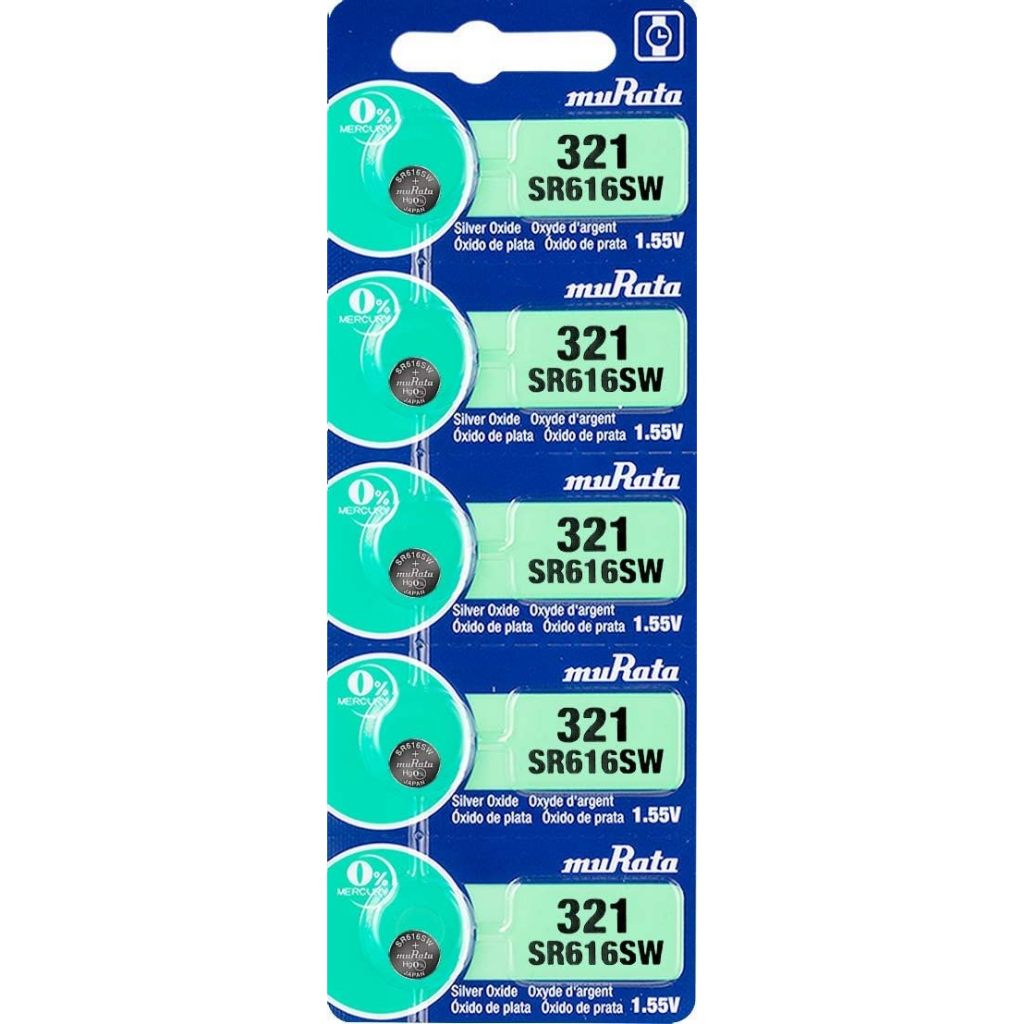 05 Bateria Relógio de pulso 362 SR721SW Murata 01 Cartela 5 un