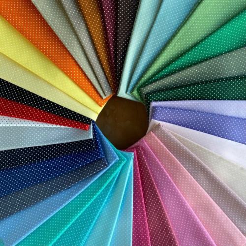 Tecido Tricoline Poá 100% Algodão Várias Cores