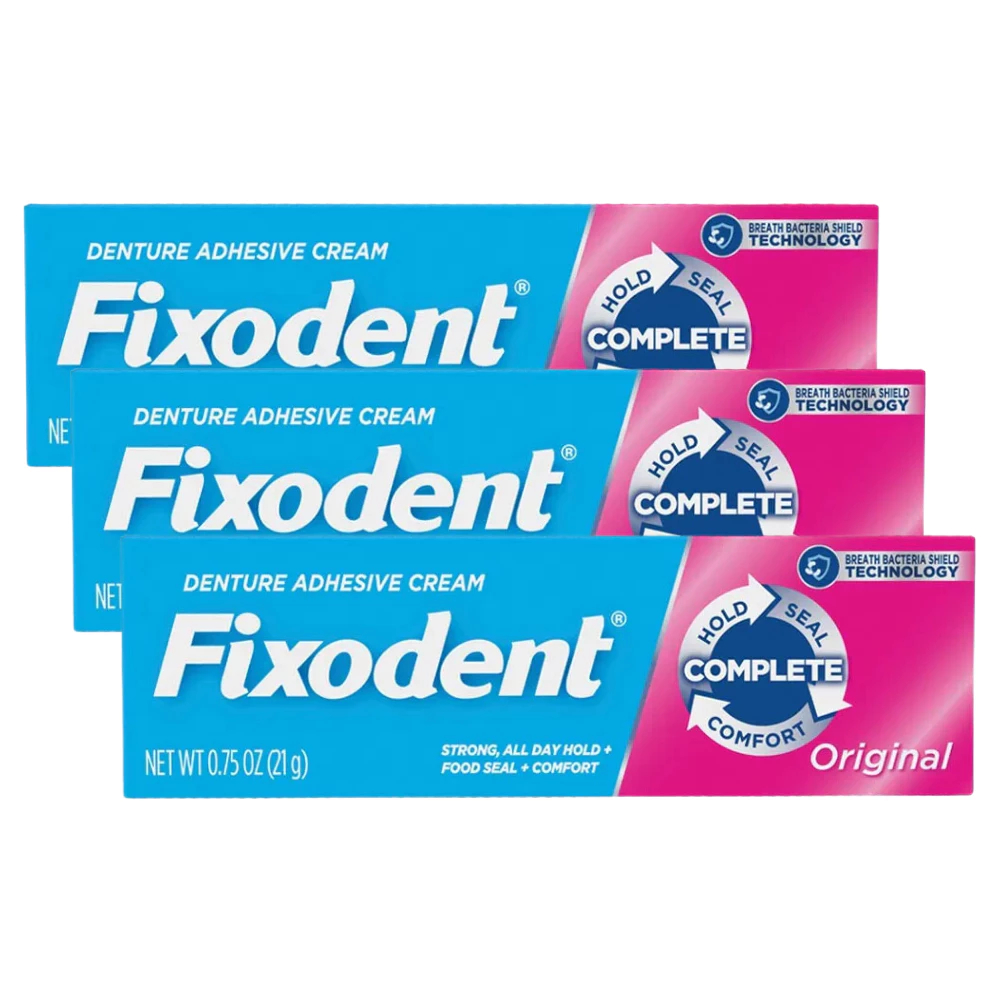 Creme Adesivo Para Dentadura Fixodent Original 21g