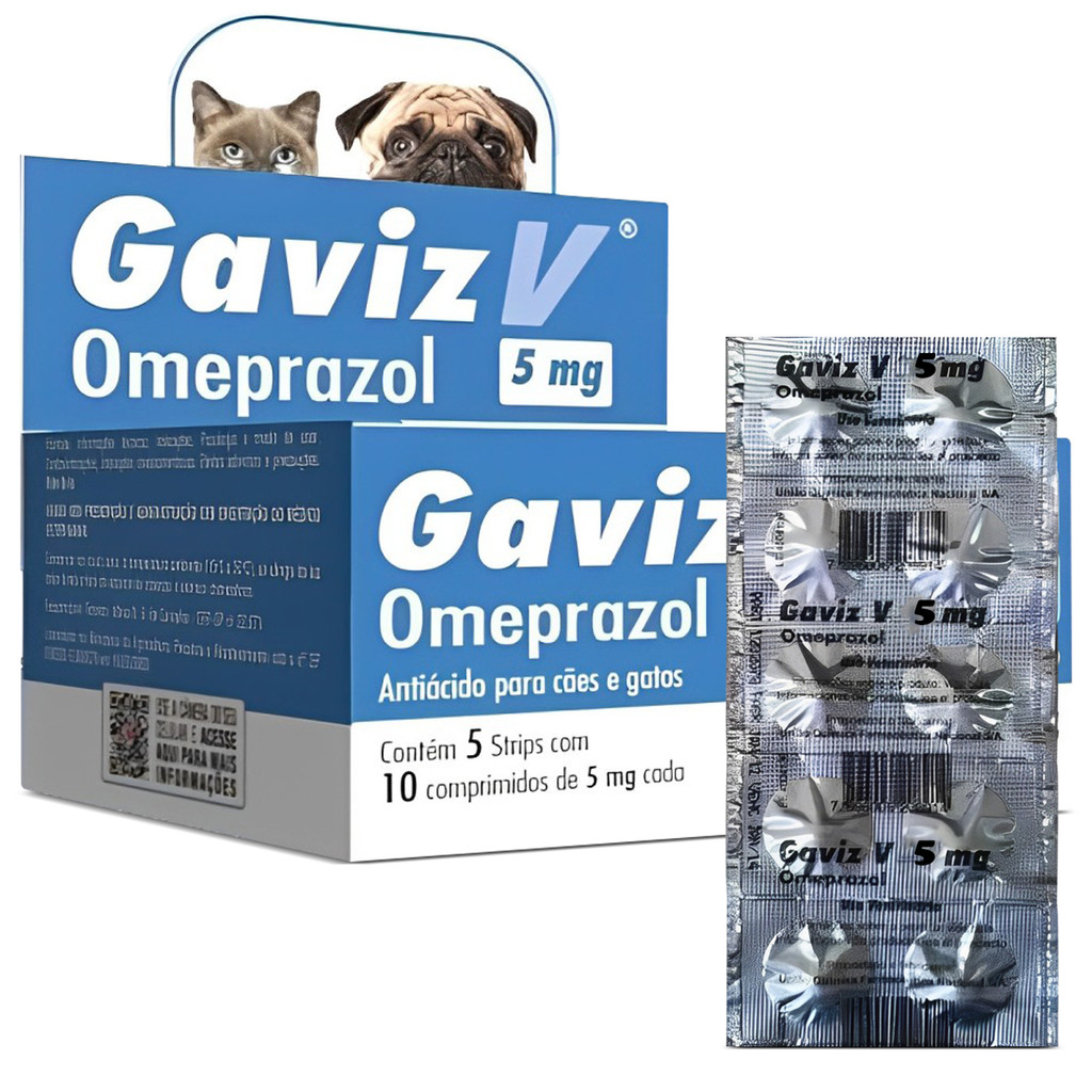 Gaviz V – 5mg – Omeprazol – 10 Comprimidos