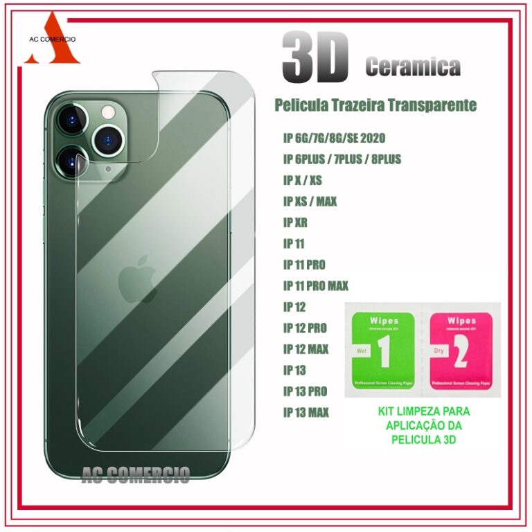 Película Traseira Cerâmica Flexível 3D Para 6 7