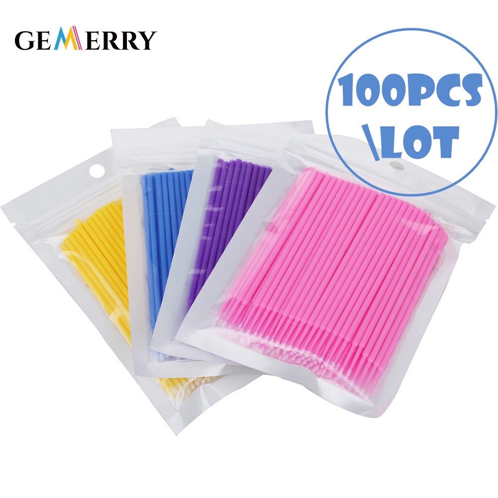 Micro Escovas Escova De Extensão De Cílios Descartáveis Cola Para Remoção Ferramenta De Maquiagem Ap