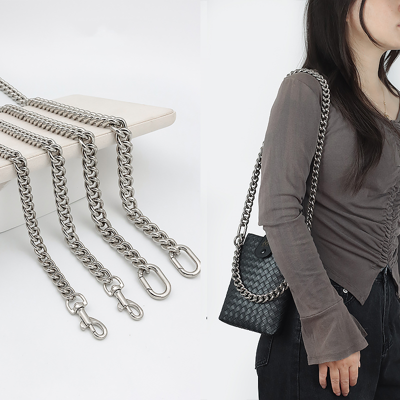 Acessórios De Corrente High-End Bags Bolsa Ultralight Silver Aluminum Metal Correia Metálica De Um O