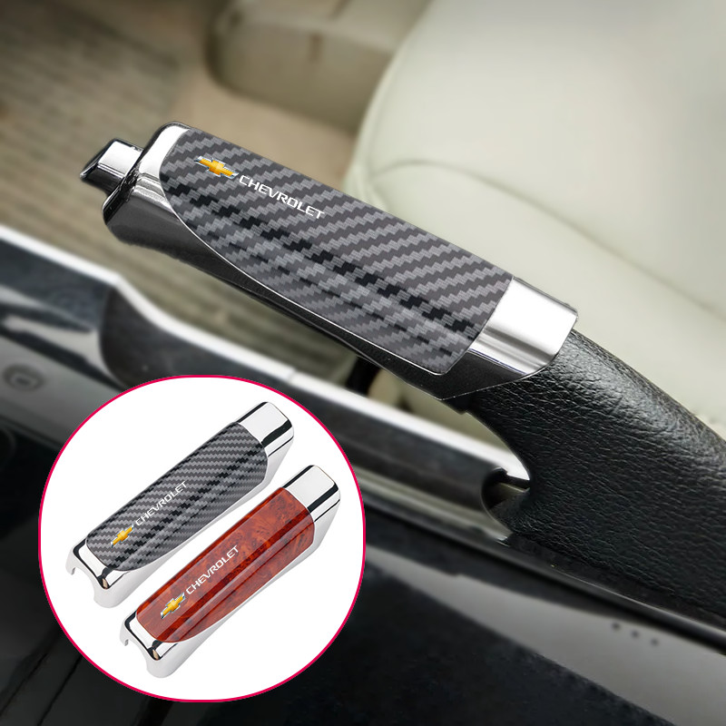 Para Chevrolet Carbono Fibra Capa De Freio De Mão Antiderrapante Proteção Decoração Onix Tracker S10