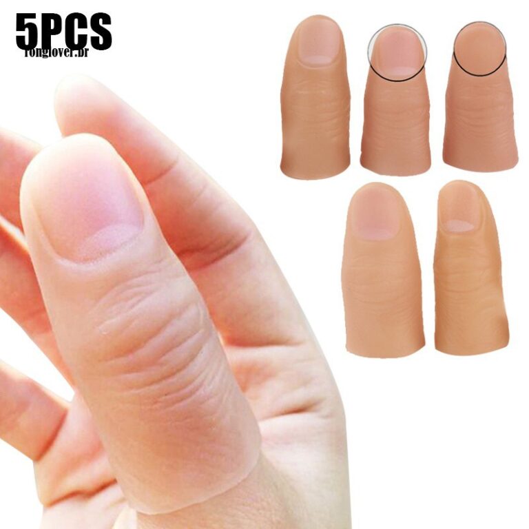 5pçs brinquedo de dedo mágico com ponta de poleg