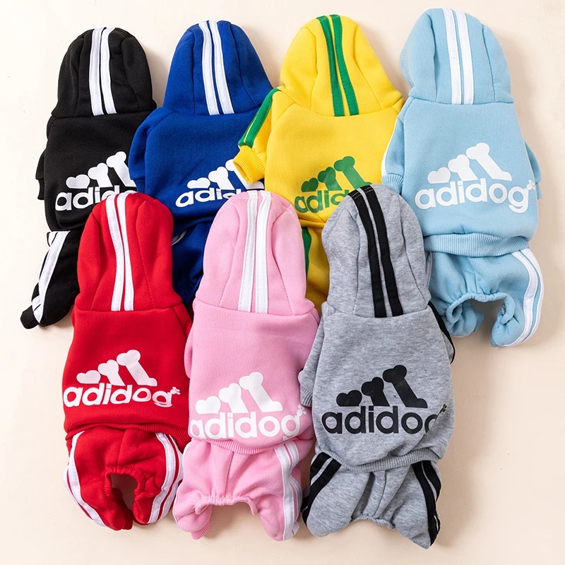 Macacão Para Cães Pequenos Gato Adidog Winter Dog Clothes for Medium Dogs Warm Hoodies Sweatshirt Ch