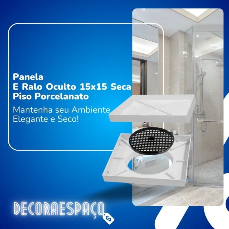 Ralo Oculto 15×15 Seca Piso Porcelanato