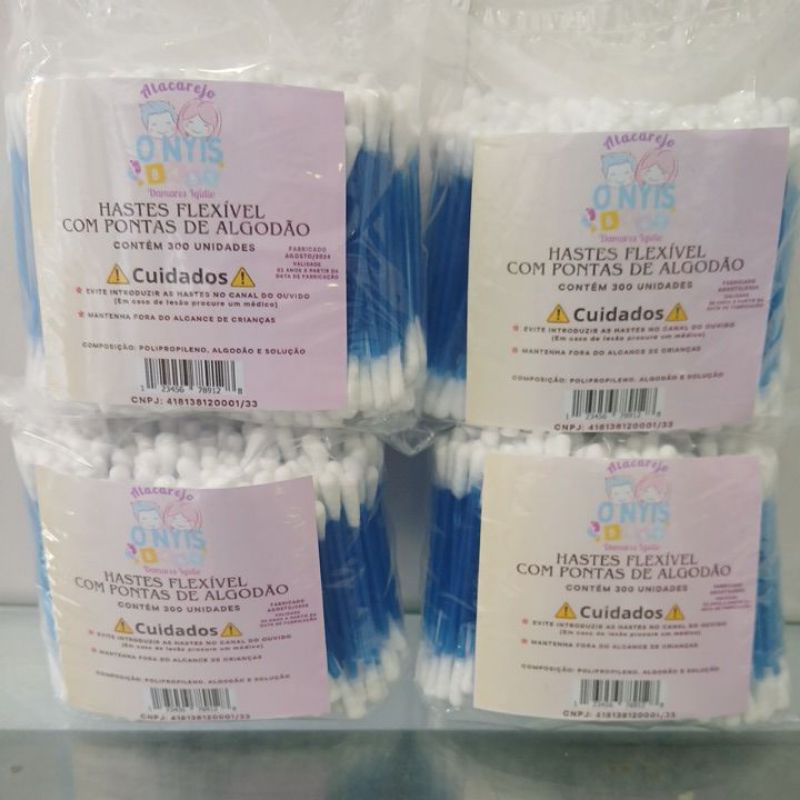 Cotonetes kit com 1200 unidades