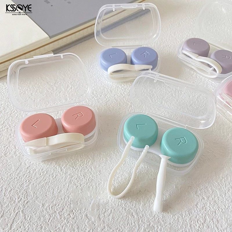 KSSEYE Estojo De Lentes De Contato Tridimensional Decorativo