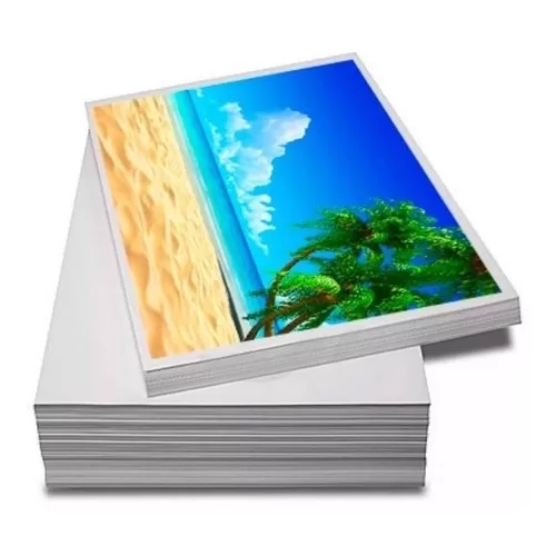 Papel fotográfico ADESIVO 115g com 40 Folhas A4 M