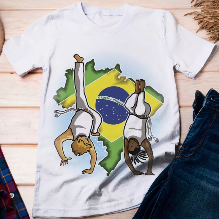 Camiseta Capoeira Dança Cultura Gingado Berimbau 