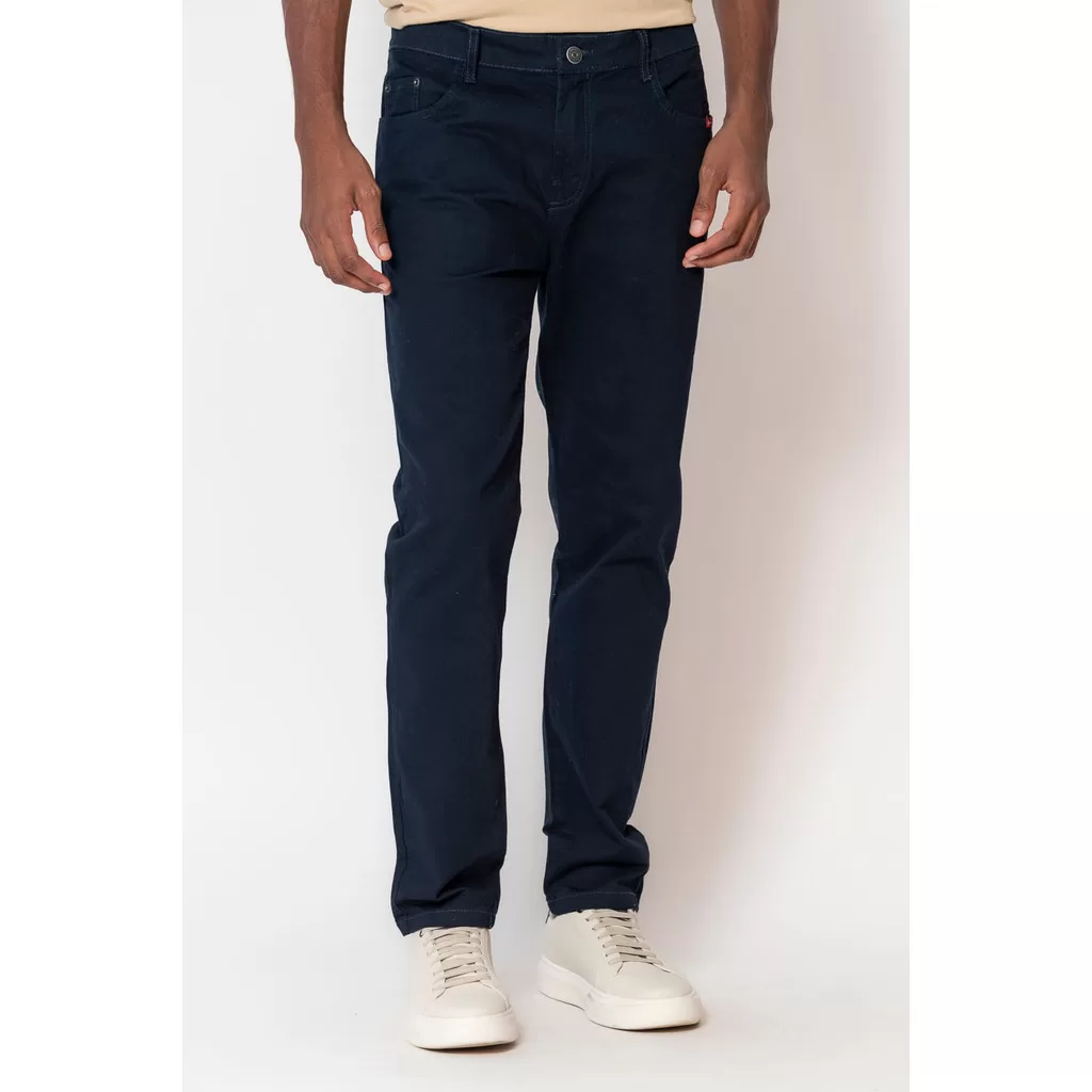 Calça Sarja Masculina Slim Polo Wear Azul Escuro