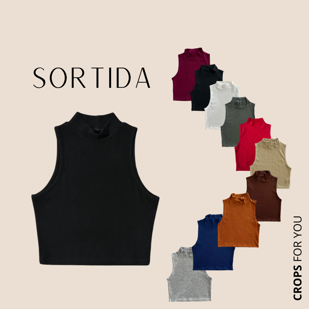 Cropped de segunda escolha com pequenos defeitos *COR SORTIDA*