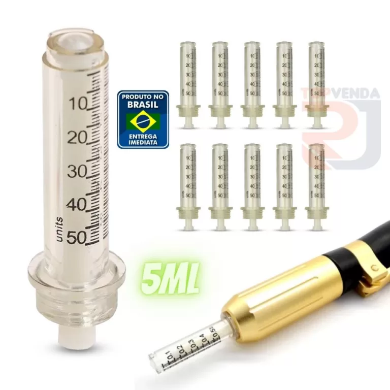 10 Unid. Seringa Para caneta Pressurizada Hyaluron