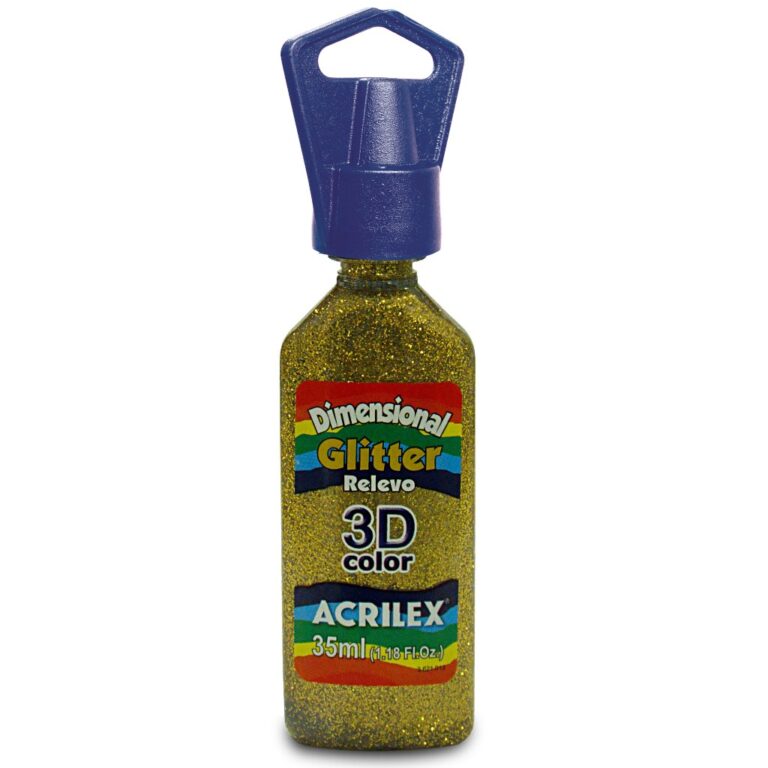 Tinta Dimensional Relevo 3D Glitter 35ml Acrilex