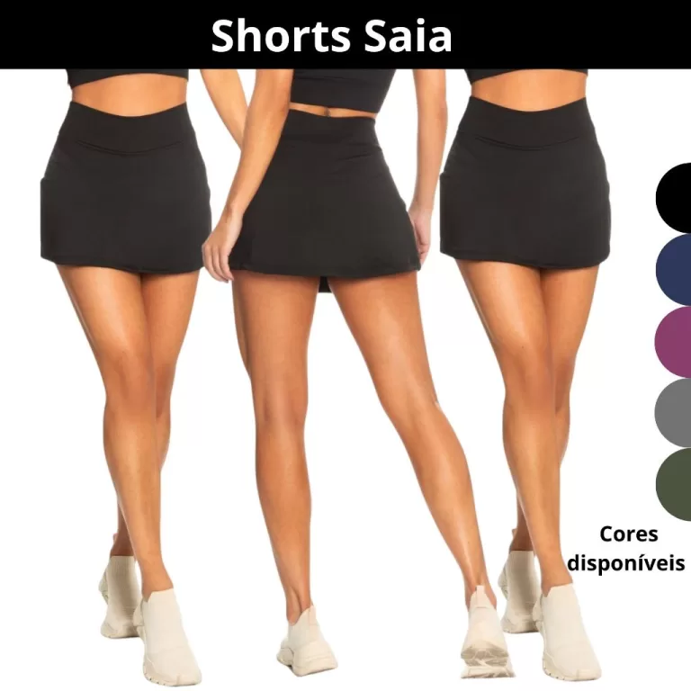 KIT COM 3 SHORTS SAIA DE ACADEMIA 90522-K3-C3