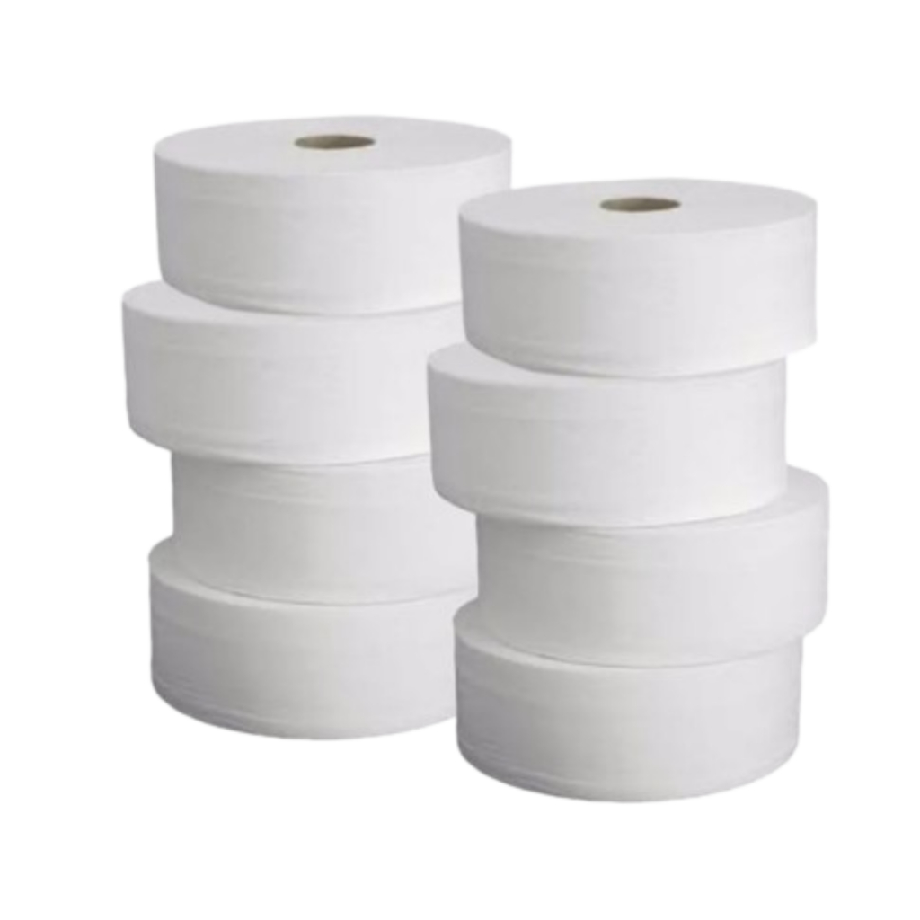 Papel Higiênico 300Mts Big Rolão 8 Rolos Grandes P/ Casa Comercio indústria 100% Celulose