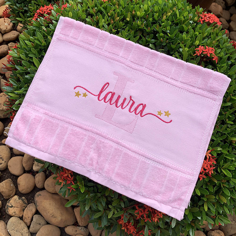 Toalhinha de Boca Bordada Com Nome