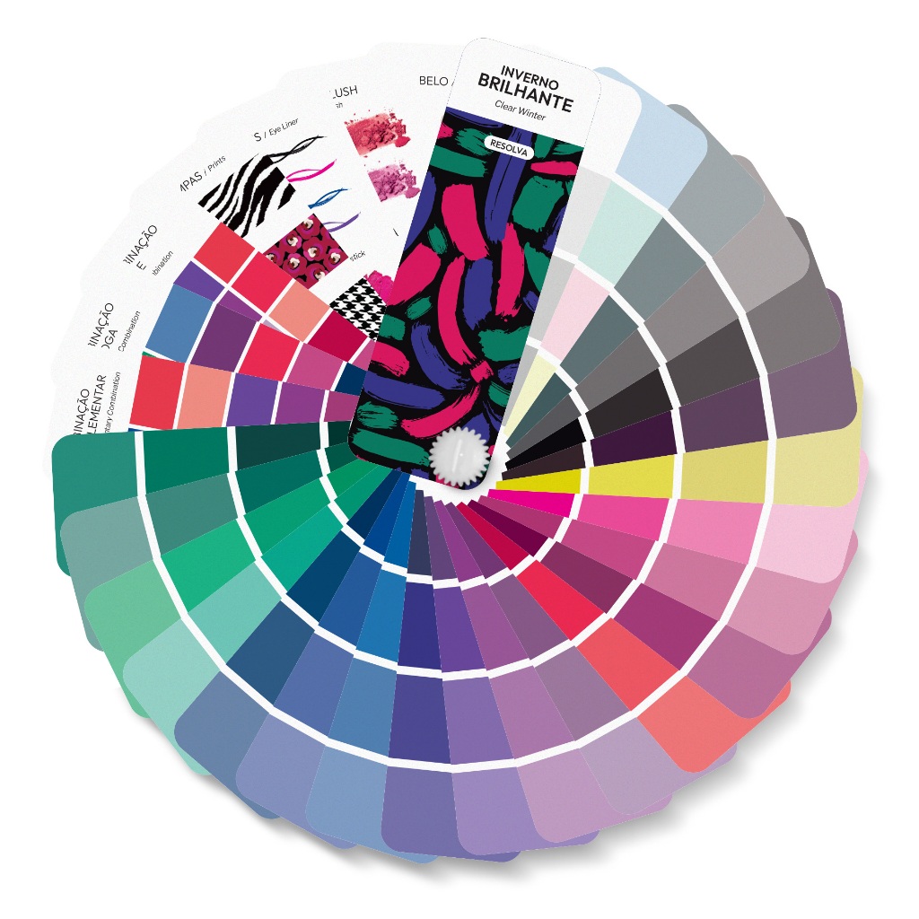 Cartela de Cores Coloração Pessoal mini – Resolva Meu Look – Modelo 2025