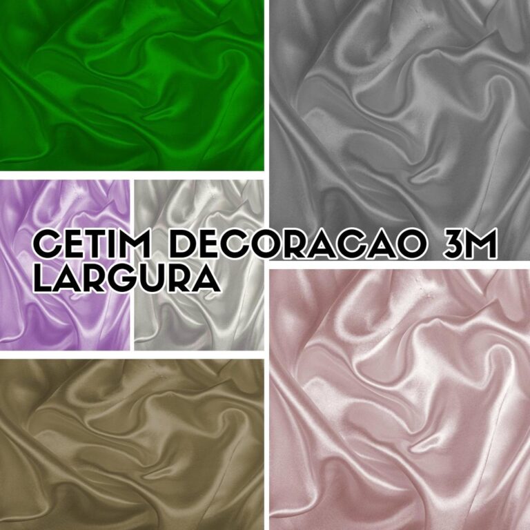 2 Metros Tecido Cetim de Decoracao 3m de Largura (
