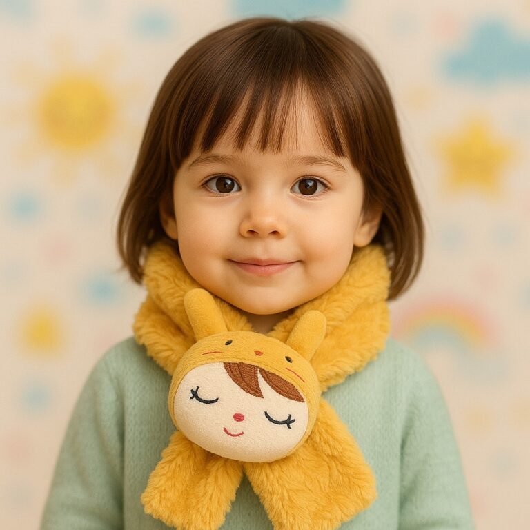 Cachecol Peluciado Infantil Bichinhos de Inverno Q