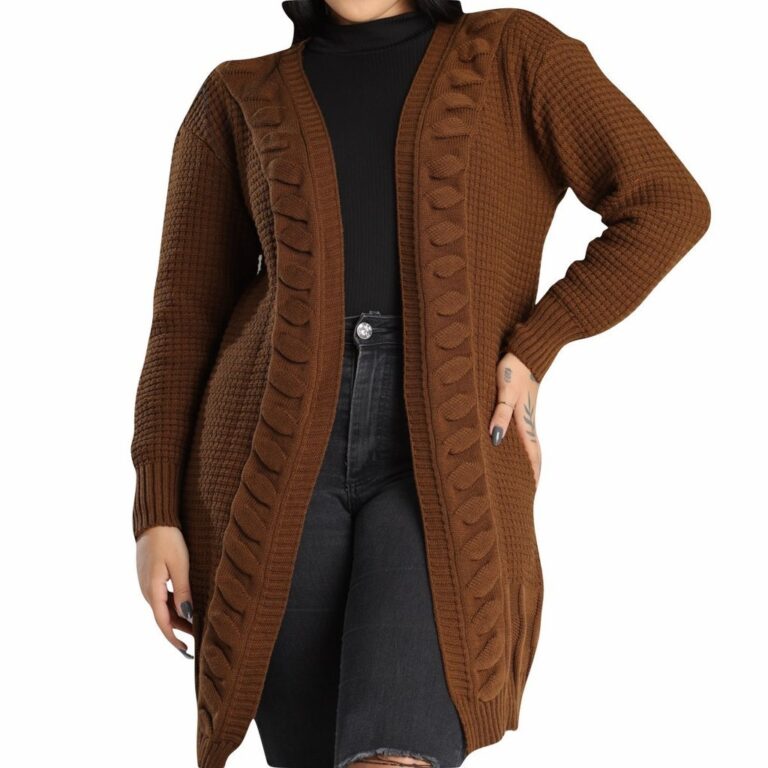 Kimono Lã Casaco Tricot Feminino Moda Outono Inve