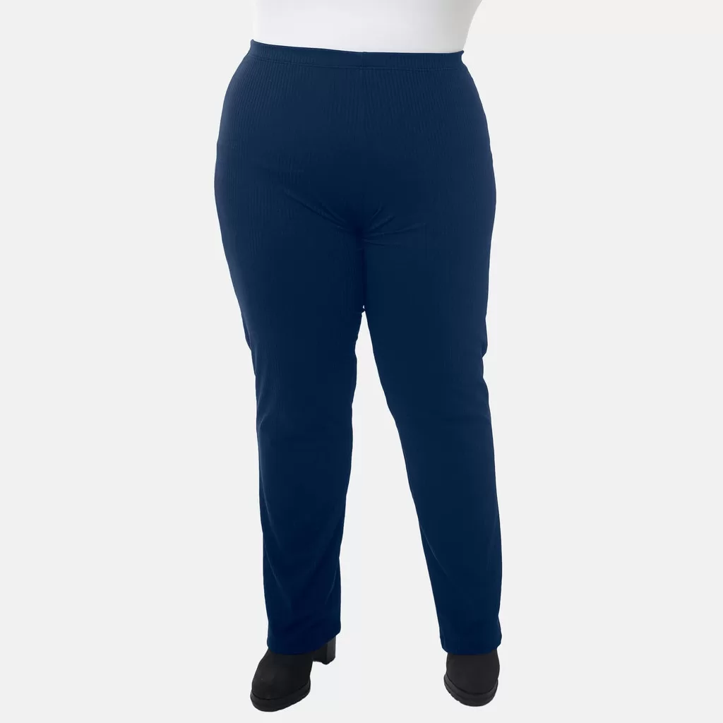 Calça Plus Size Feminina Canelada Tamanhos Grandes 1210-C1