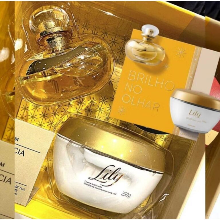 KIT lili creme e perfume 350ml  acetinado corpo e 