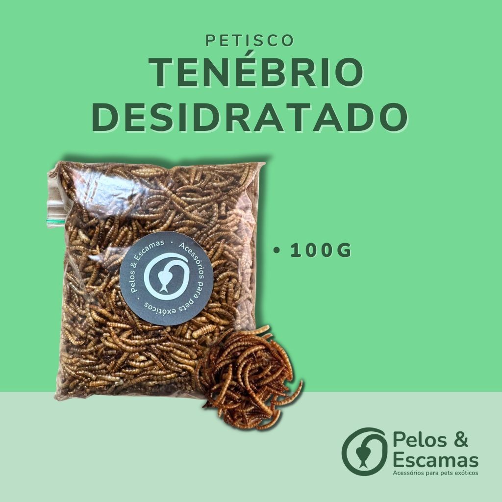 Tenébrio Desidratado (para roedores e aves) 100g