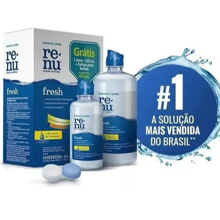 Renu Fresh Solução Multiuso Para Lentes Kit 355m