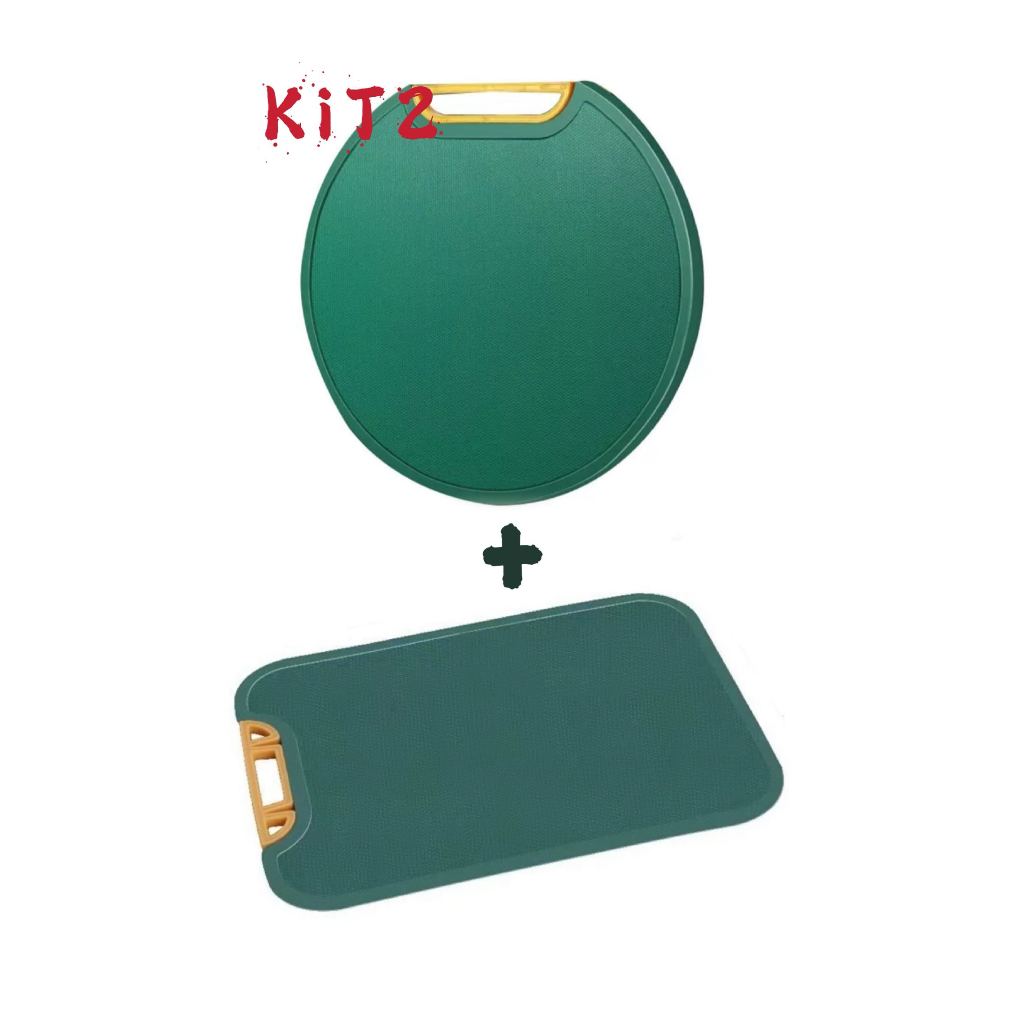 Kit 2 Tábuas de Corte Plásticas 30cm Com Suporte Vertical Para Cozinha