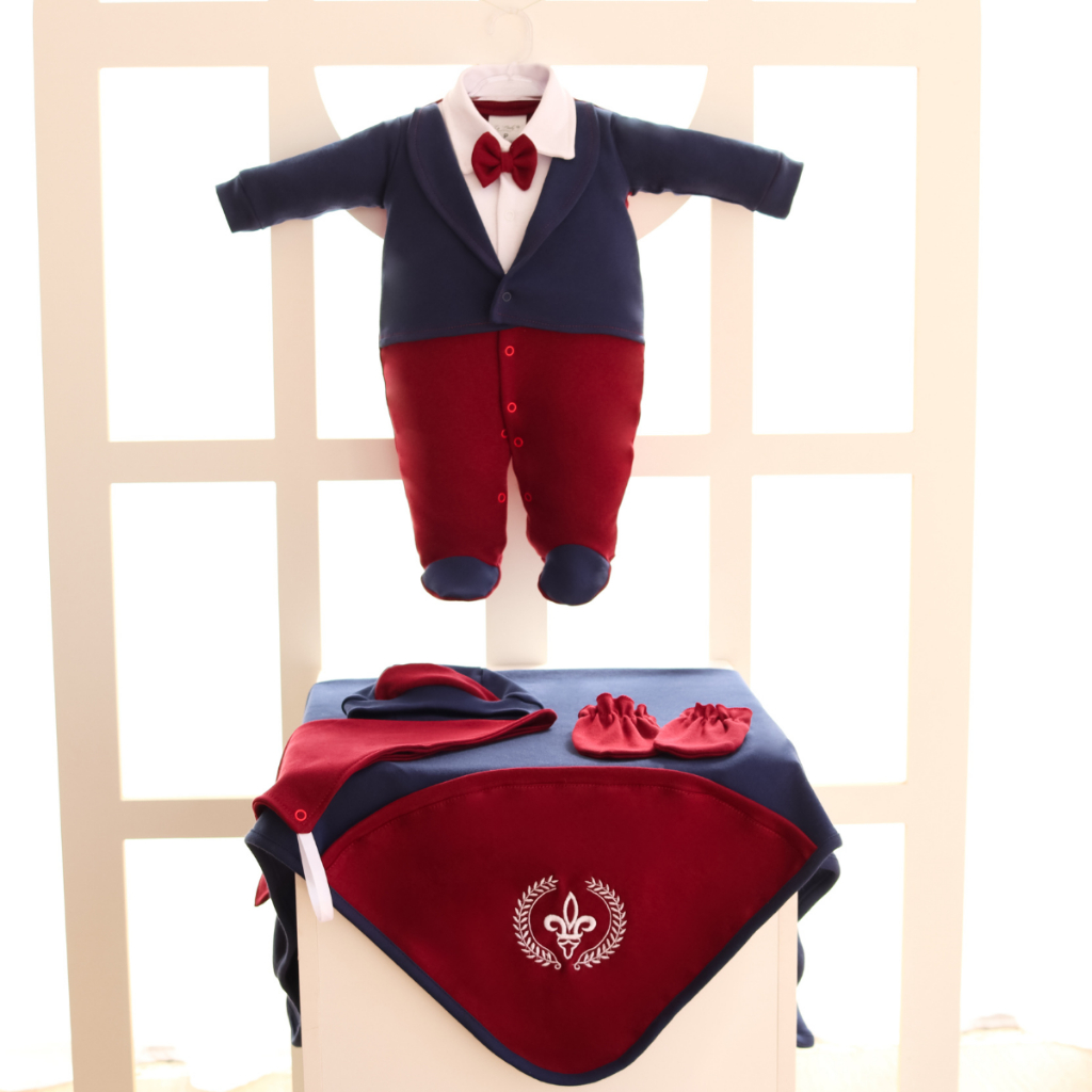 Saída Maternidade Menino Manga Longa Arthur