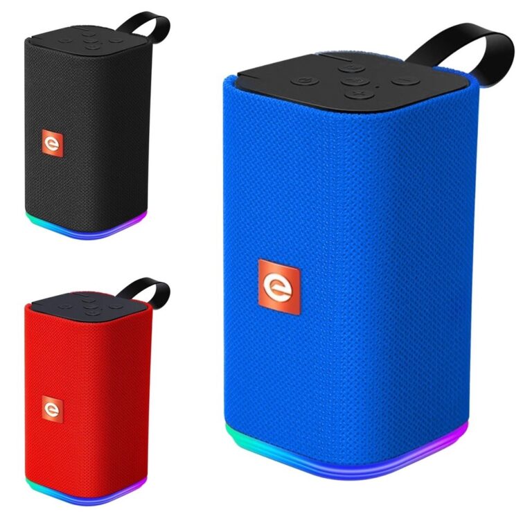 Caixa Caixinha de Som Bluetooth com Rádio FM LED 