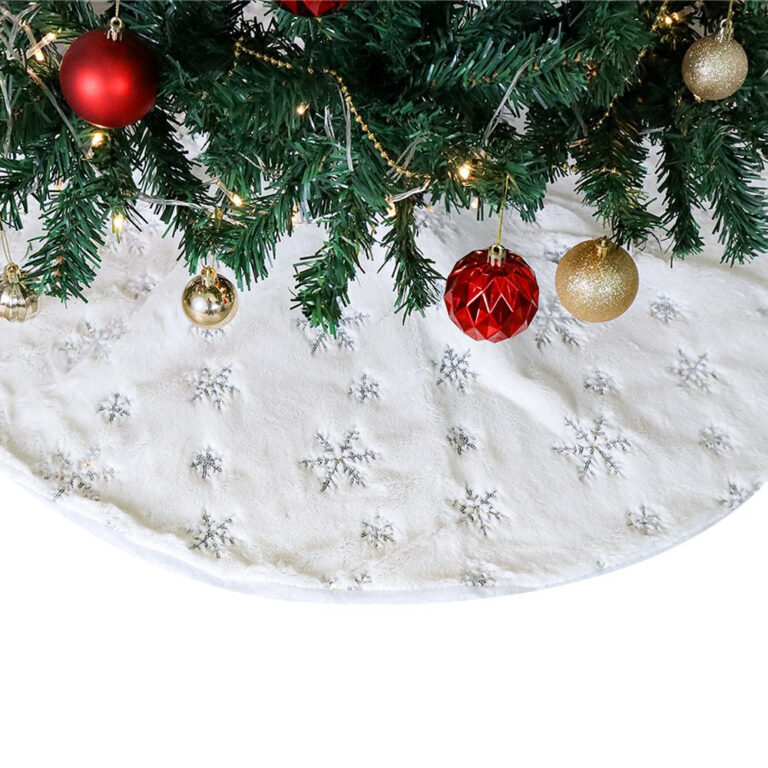Saia para Árvore De Natal de Veludo Pelo Alto Bra