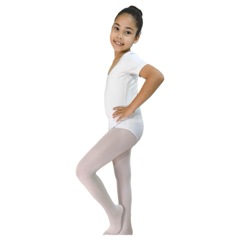 Ballet infantil – Collant Branco (tam. 02 ao 12)
