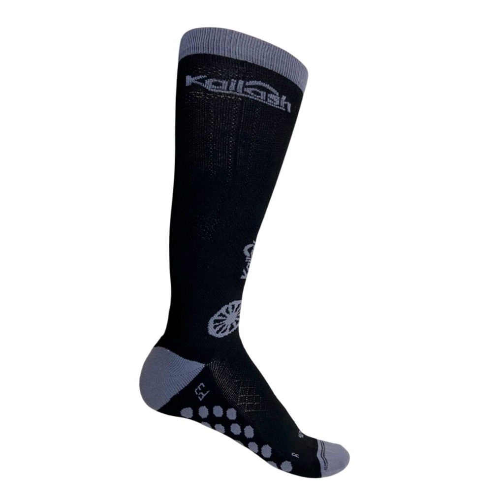 Meia Compressao PRO Dots Biotech Preta/ Cinza – Kailash