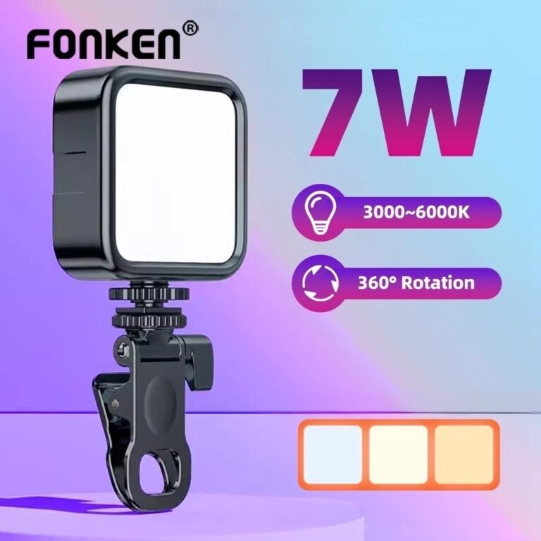 Luz Portatil De Vídeo LED Para Câmera De Celular