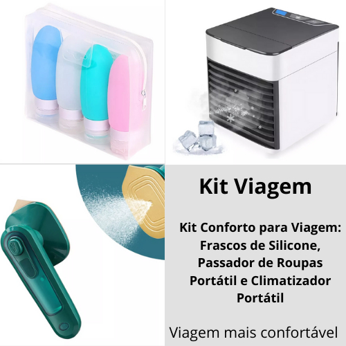 Kit Conforto Viagem Air Condicionado Portátil Pas