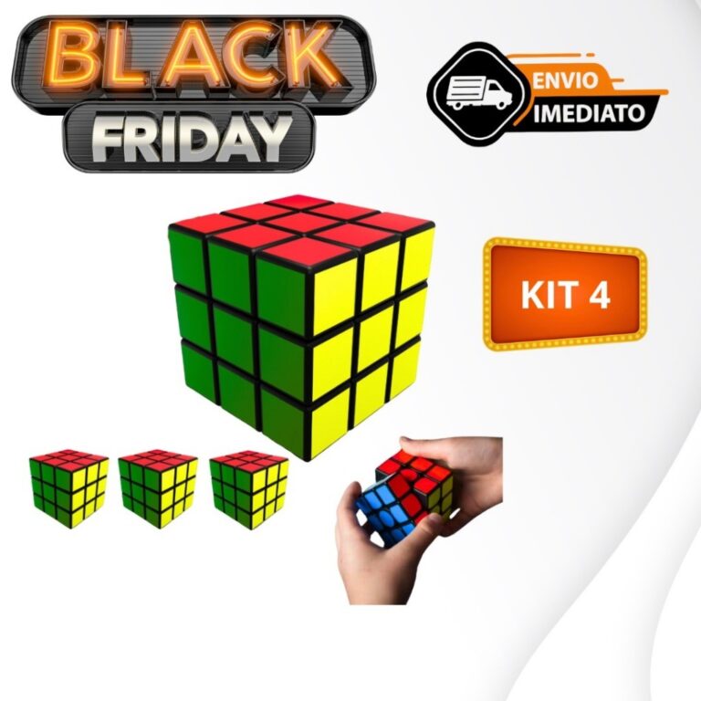 Kit 4 Cubo Mágico 5x5cm Brinquedo Interativo Cria
